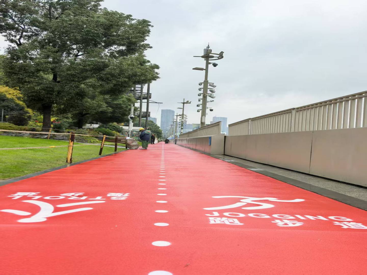 上海岚石水性MMA路面